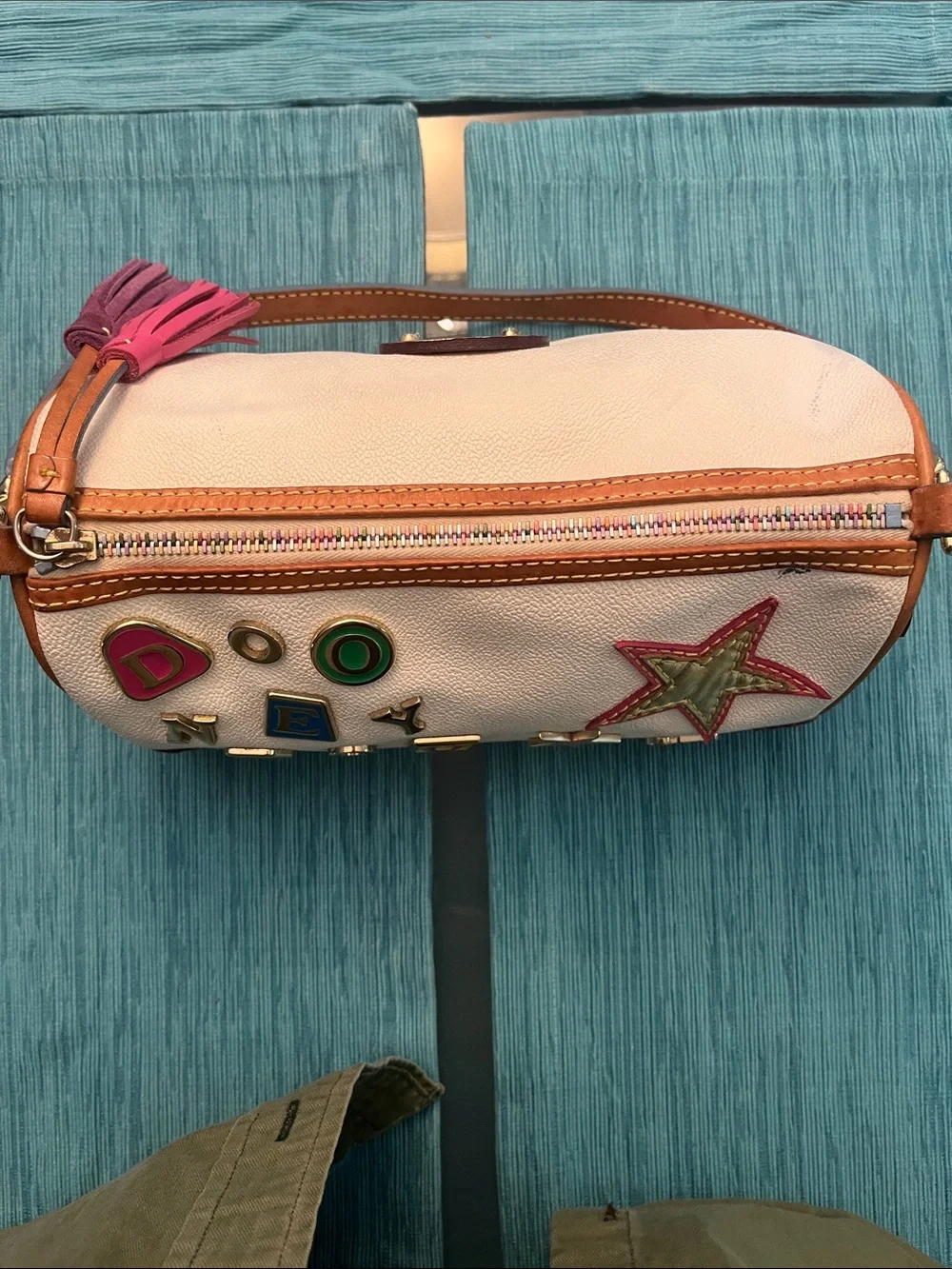 Y2K Dooney and Bourke / Lindsay Lohan hearts and charms bag #2. - Picture 4 of 15